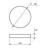 EUROLAMP LED Светильник круглый накладной NEW 24W 4000K