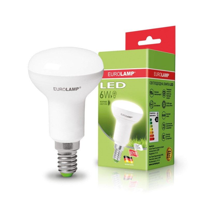 EUROLAMP LED Лампа ЕКО R50 6W E14 4000K EUROLAMP LED Лампа ЕКО R50 6W E14 4000K