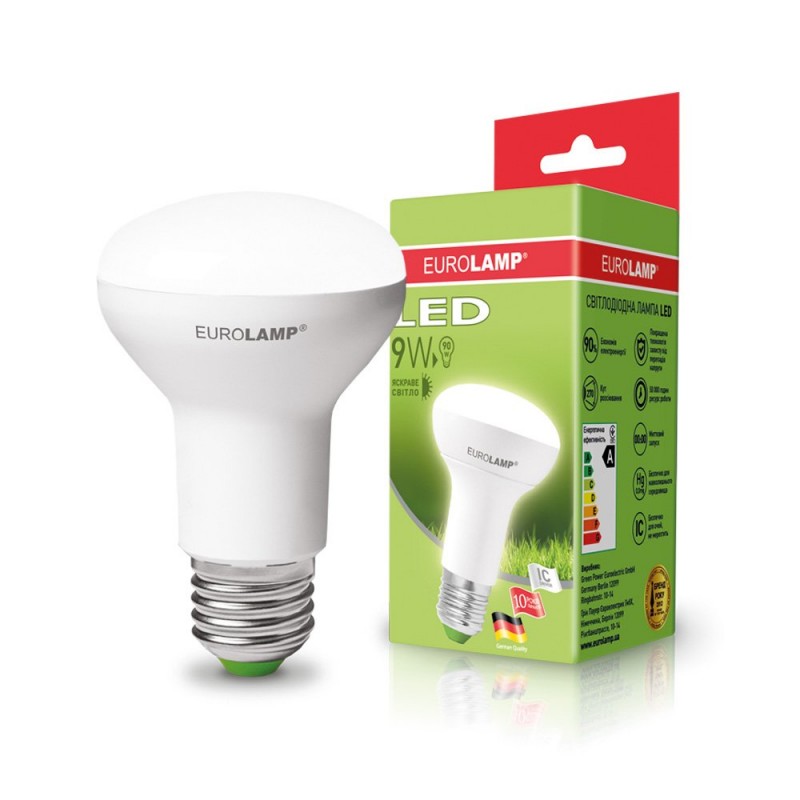 EUROLAMP LED Лампа ЕКО R63 9W E27 4000K EUROLAMP LED Лампа ЕКО R63 9W E27 4000K