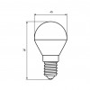 EUROLAMP LED Лампа ЕКО G45 5W E14 3000K