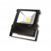EUROELECTRIC LED COB Прожектор чёрний с радиатором 20W 6500K modern