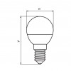 EUROLAMP LED Лампа "Шар" ЕКО G45 5W E14 3000K(прозрачная)