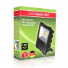 EUROELECTRIC LED COB Прожектор чёрний с радиатором 30W 6500K modern