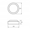 EUROLAMP LED Светильник круглый накладной ЖКХ 12W 5500K