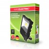 EUROELECTRIC LED COB Прожектор чёрний с радиатором 50W 6500K modern