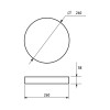EUROLAMP LED Светильник накладной матовый круглый NEW 14W 4000K EUROLAMP LED Светильник накладной матовый круглый NEW 14W 4000K