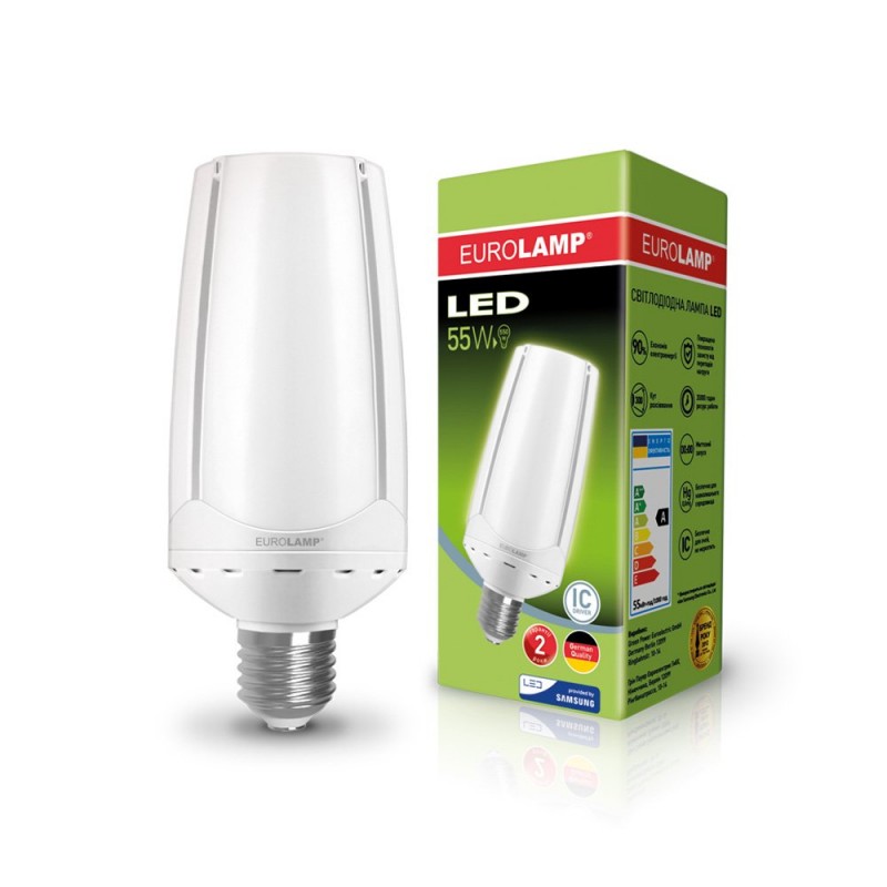 EUROLAMP LED Лампа высокомощная "ROCKET" 55W E40 6500K EUROLAMP LED Лампа высокомощная "ROCKET" 55W E40 6500K
