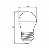 EUROLAMP LED Лампа ЕКО G45 5W E27 3000K EUROLAMP LED Лампа ЕКО G45 5W E27 3000K