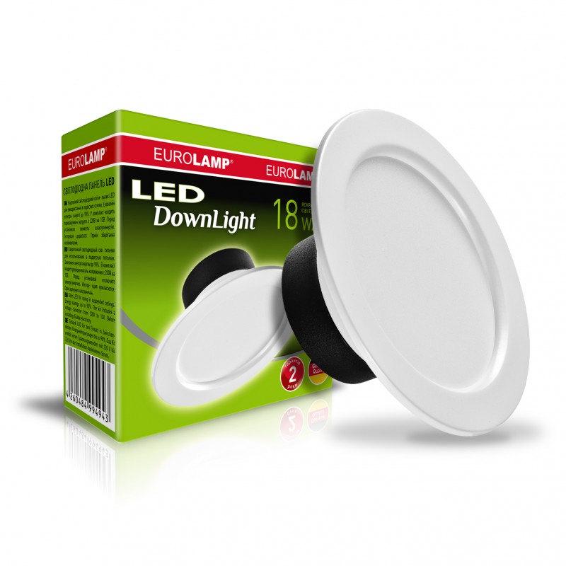 EUROLAMP LED Светильник круглый DownLight 18W 4000K EUROLAMP LED Светильник круглый DownLight 18W 4000K