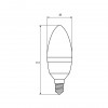 EUROELECTRIC LED Лампа "Свеча" 6W E14 4000K