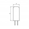 EUROLAMP LED Лампа капсульная G4 2W G4 3000K 12V