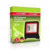 EUROELECTRIC LED SMD Прожектор чёрний с радиатором NEW 30W 6500K