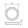 EUROLAMP LED Светильник круглый накладной Downlight NEW 24W 4000K EUROLAMP LED Светильник круглый накладной Downlight NEW 24W 4000K