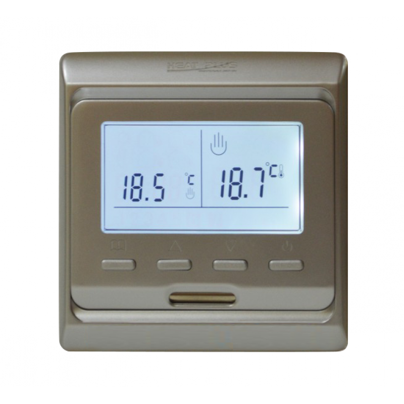 Терморегулятор HEAT PLUS TOP FLOOR M6.716 (программируемый) золото